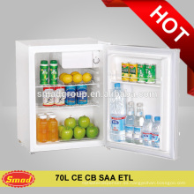 Mini refrigerador de escritorio vendedor caliente del compresor de la electricidad 70L con la caja del congelador